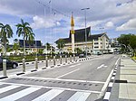 Street view of Jalan Masjid Omar 'Ali Saifuddien