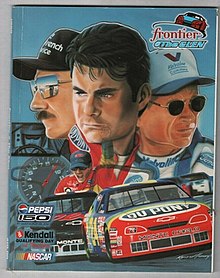 1999 Frontier @ the Glen program cover, featuring Dale Earnhardt Sr., Jeff Gordon, and Mark Martin