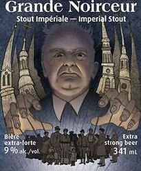 The Grande Noirceur beer label Grande Noirceur beer Maurice Duplessis.jpg