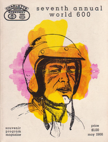 1966 World 600 program cover