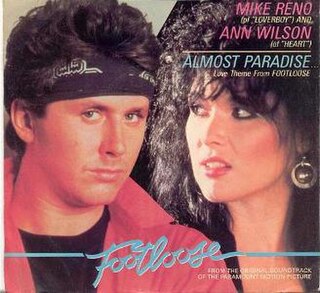 <span class="mw-page-title-main">Almost Paradise</span> 1984 single by Mike Reno and Ann Wilson