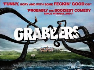 <i>Grabbers</i> 2012 Irish-British monster film by Jon Wright