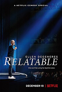 <i>Ellen DeGeneres: Relatable</i> 2018 American film