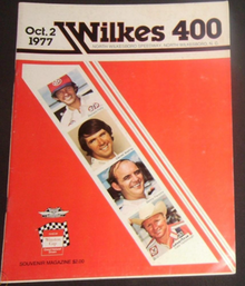 1977 Wilkes 400 program cover