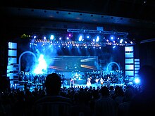 Praise and worship during the opening night of Hillsong Conference in Kyiv, 2006 Hillsongkievconference2006.jpg