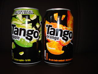 <span class="mw-page-title-main">Tango (drink)</span> British fruit-flavoured soft drink brand