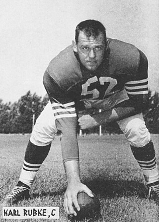 <span class="mw-page-title-main">Karl Rubke</span> American football player (1935–2009)