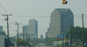 Columbia skyline coming from North Main St. S5001683.JPG