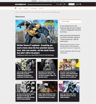 <i>Newsarama</i> American website based around comic books