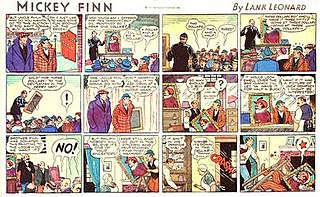 <i>Mickey Finn</i> (comic strip) American comic strip by Lank Leonard