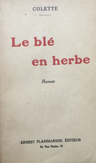 <i>Green Wheat</i> 1923 French novel