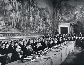 <span class="mw-page-title-main">Treaty of Rome</span> 1957 founding treaty of the European Economic Community