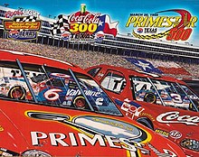 The 1999 Primestar 500 program cover, with artwork by NASCAR artist Sam Bass.