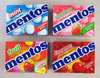 <span class="mw-page-title-main">Mentos</span> Brand of mints