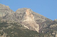 Location: Positano, Sorrentine Peninsula - Italy. Scar and deposit of a rock avalanche. Rock avalanche1.JPG