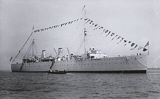 HMS <i>Woolwich</i> (F80) British depot ship and destroyer tender