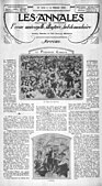 Paintings by Gino Severini, 1911, La Danse du Pan-Pan, and Severini, 1913, L'autobus. Published in Les Annales politiques et littéraires, Le Paradoxe Cubiste, 14 March 1920