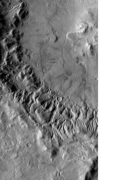 Lipik Crater Channels, as seen by THEMIS