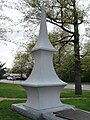 Finial of the original Sewickley Bridge, preserved in a park in Sewickley