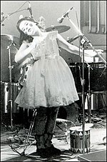 Tappi Tíkarrass on stage (1982)