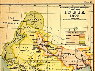 <span class="mw-page-title-main">Ceded and Conquered Provinces</span> Region of British India under Company rule (1805–34)