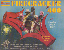 1977 Firecracker 400 program cover