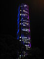 Colpatria Tower at night