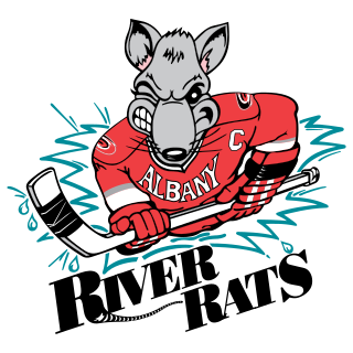 <span class="mw-page-title-main">Albany River Rats</span> Minor league professional ice hockey team in the American Hockey League