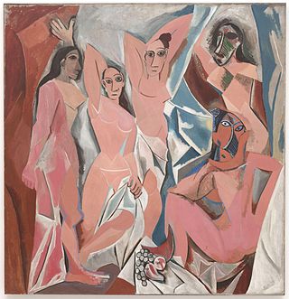 <i>Les Demoiselles dAvignon</i> 1907 painting by Pablo Picasso