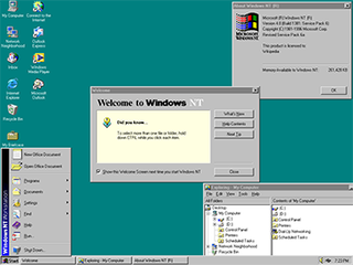 <span class="mw-page-title-main">Windows NT 4.0</span> Fourth major release of Windows NT, released in 1996