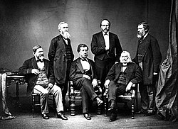 Studio black-and-white portrait of American High Commissioners.