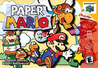 <i>Paper Mario</i> (video game) 2000 video game