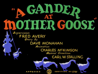 <i>A Gander at Mother Goose</i> 1940 animated short film by Tex Avery