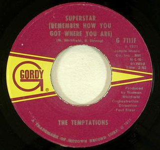 <span class="mw-page-title-main">Superstar (Remember How You Got Where You Are)</span> 1971 single by The Temptations