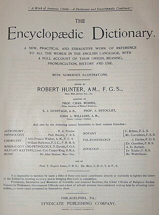 <span class="mw-page-title-main">Encyclopedic dictionary</span> Reference work containing short articles on a wide range of topics, sorted alphabetically