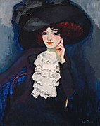 La Femme au Jabot (Woman with Frill), c. 1911, oil on canvas, 98 cm × 79 cm (39 in × 31 in)