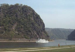 Lorelei rock in the Rhine Gorge