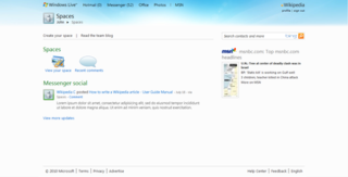 <span class="mw-page-title-main">Windows Live Spaces</span>