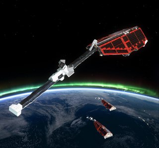 <span class="mw-page-title-main">Swarm (spacecraft)</span> ESAs space program to study Earths magnetic field