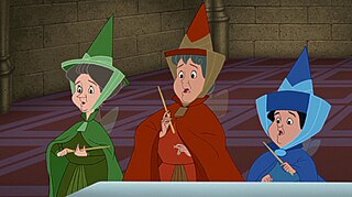 <span class="mw-page-title-main">Flora, Fauna, and Merryweather</span> Disney animated movie characters for "Sleeping Beauty"