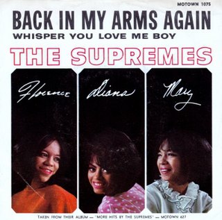 <span class="mw-page-title-main">Back in My Arms Again</span> 1965 single by The Supremes