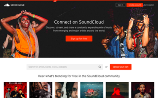 <span class="mw-page-title-main">SoundCloud</span> German audio streaming service