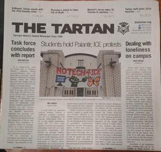 <i>The Tartan</i> (Carnegie Mellon University) Carnegie Mellon Universitys student newspaper