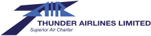 The former logo of the company. Thunder Airlines Logo.svg