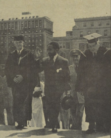 Emperor Haile Selassie on Low steps SelassieAtColumbia.png