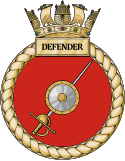 HMS Defender badge.svg