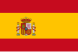 Flag of Spain (gules, 1/4 field)