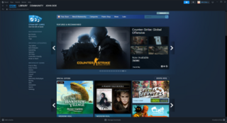 <span class="mw-page-title-main">Steam (service)</span> Video game digital distribution service