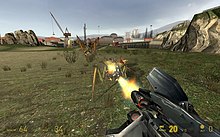 A screenshot of the player engaging enemy antlions Antlions1HL2.jpg