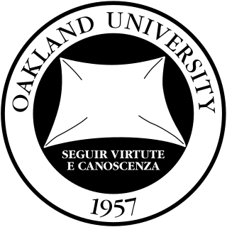 <span class="mw-page-title-main">Oakland University</span> Public research university in Michigan, US